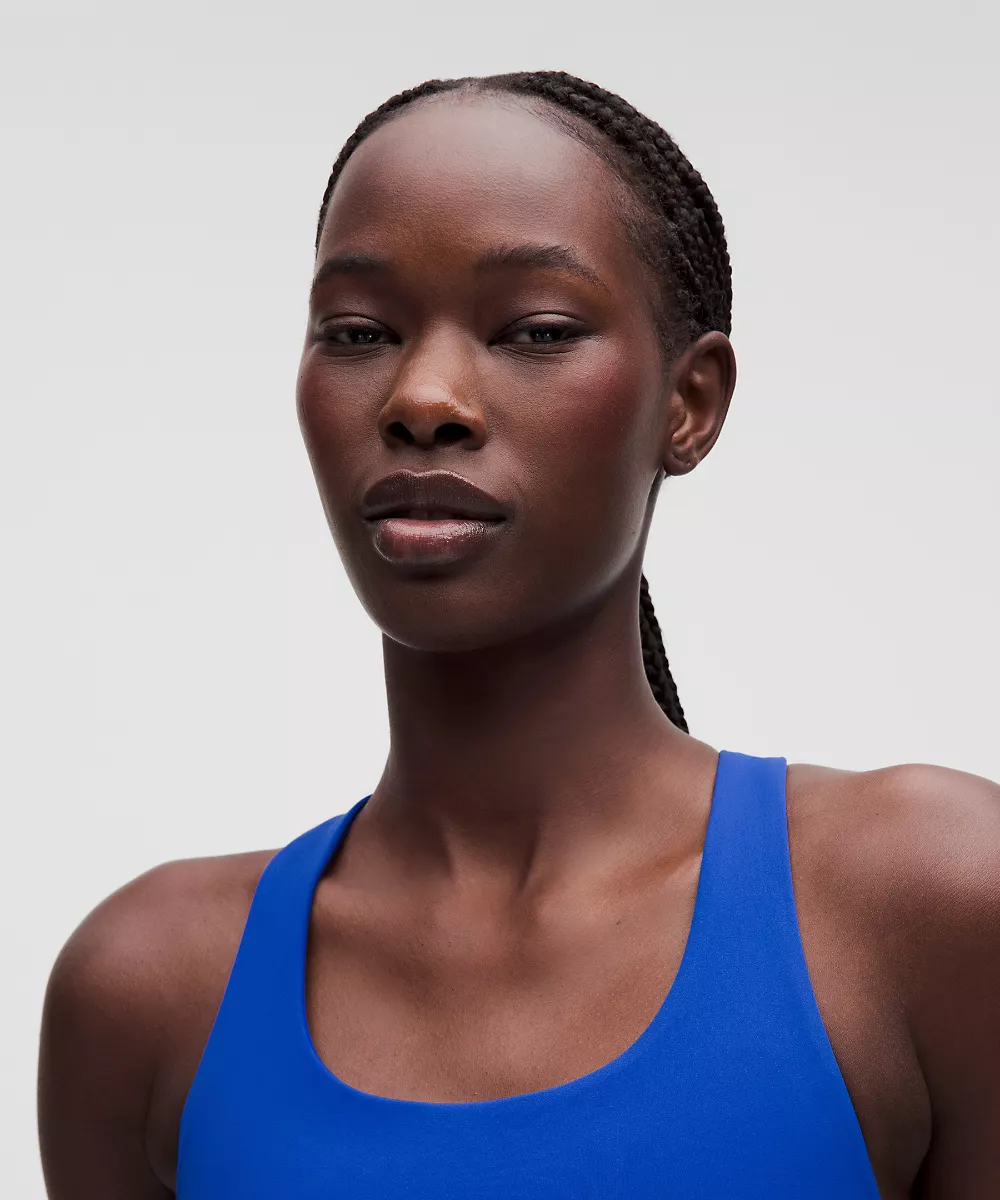 Brassière dos en mesh Wunder Train *Maintien moyen, bonnet B/C — Beach Ball Blue, view 4