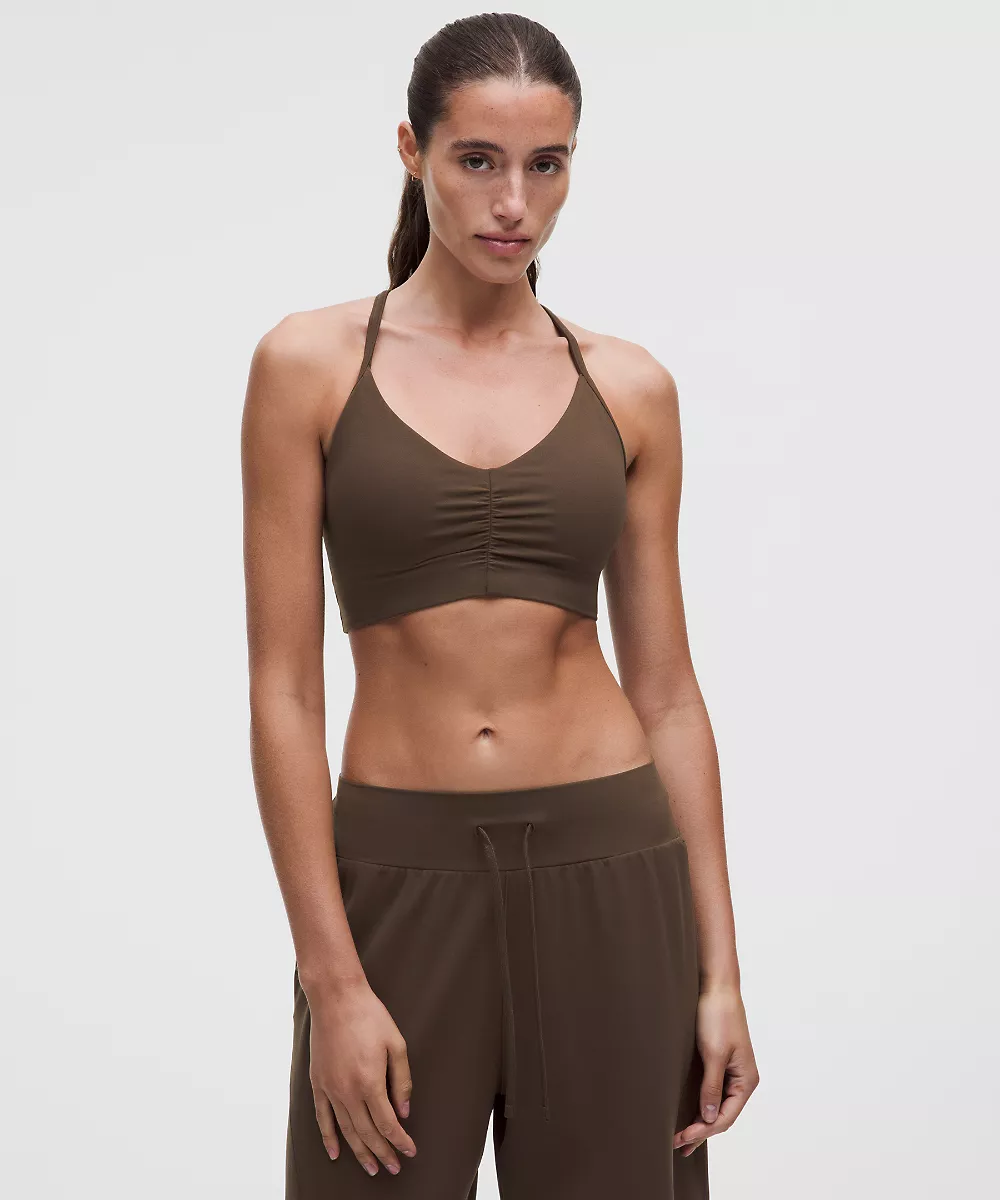 Brassière froncée Flow Y *Maintien léger, Bonnet B/C — Walnut Crunch, view 1