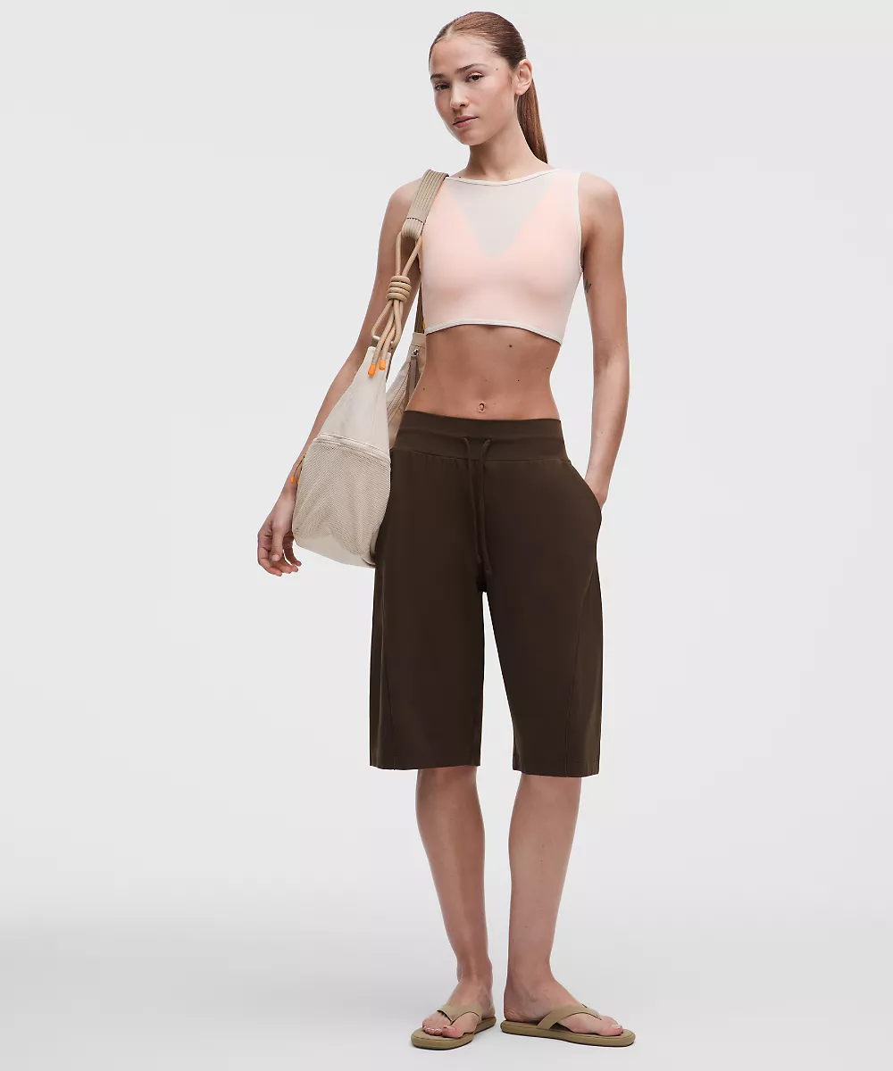 Brassière Bend This bandeau en mesh et col V *Maintien léger, bonnets A–C — Light Ivory/Citrus Sizzle Tone, view 3
