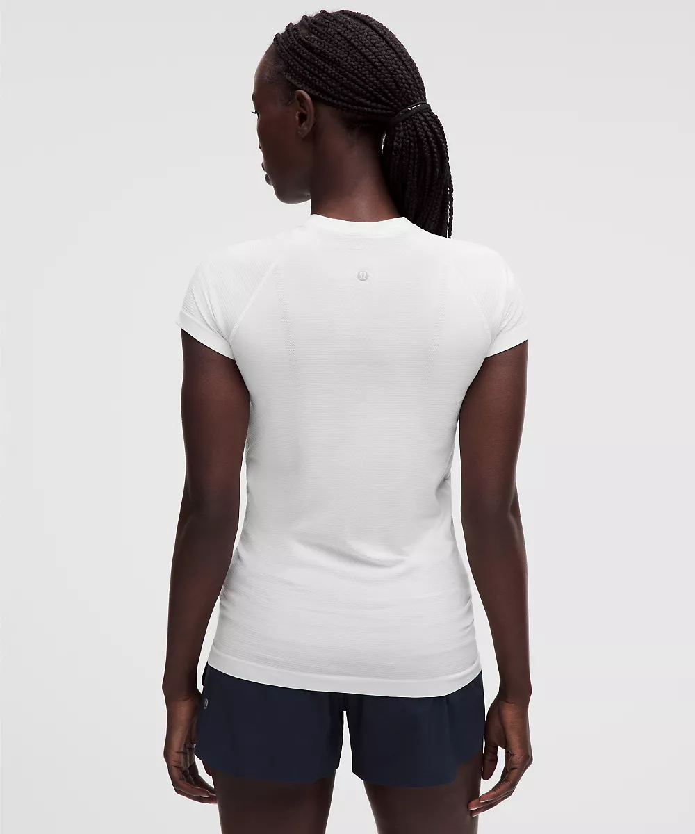 Chemise Swiftly Tech manches courtes 2.0 *Longueur hanches — White/White, view 3
