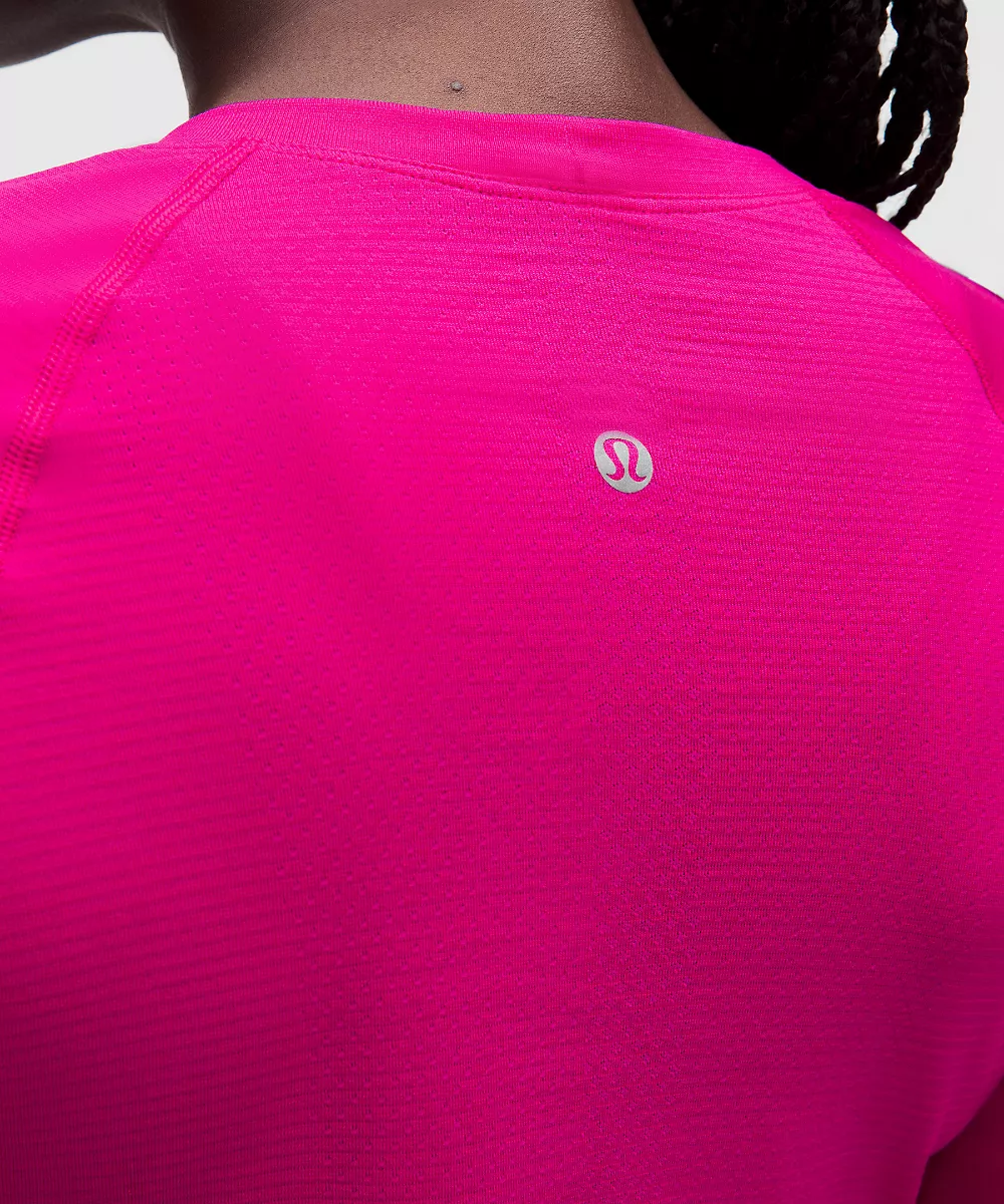 Chemise Swiftly Tech manches longues 2.0 *Longueur taille — Pink Flare/Pink Flare, view 5