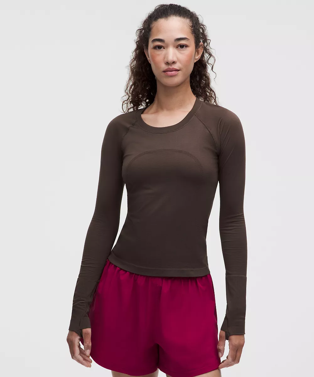 Chemise Swiftly Tech manches longues 2.0 *Longueur taille — Mahogany Muse/Mahogany Muse, view 1