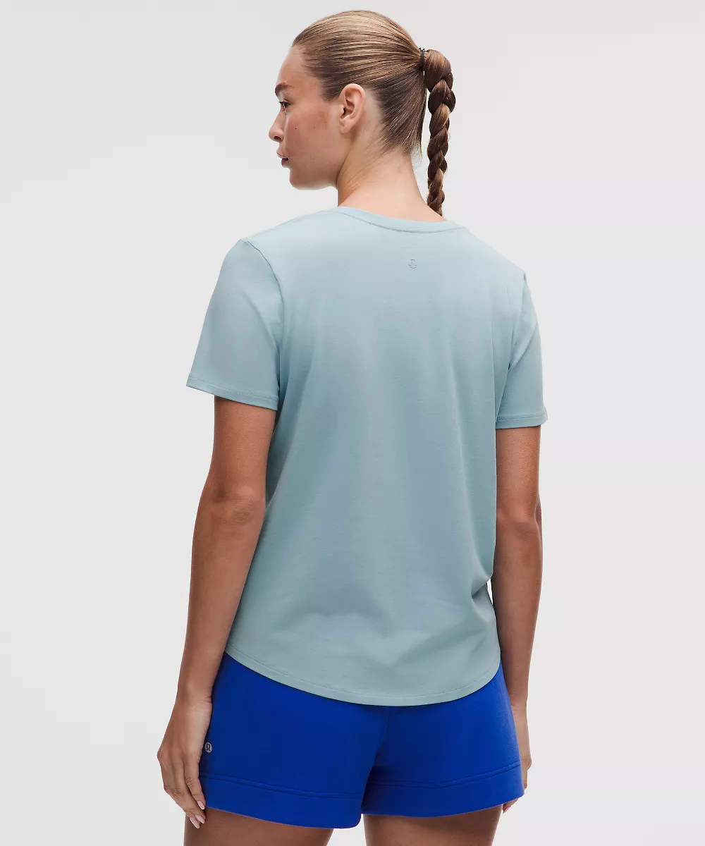 Love t-shirt col V — Seafoam, view 3