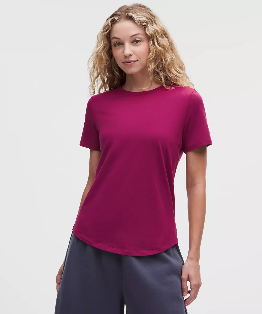 Love t-shirt col rond — Raspberry Rave, view 1