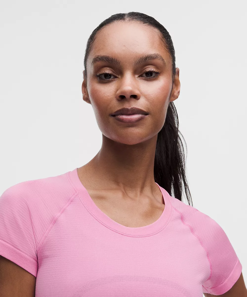 Chemise Swiftly Tech manches courtes 2.0 *Longueur hanches — Sweet Sorbet/Sweet Sorbet, view 4