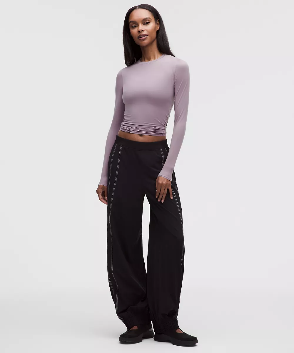 Chemise col rond manches longues Nulu ultra-douce Wundermost — Lotus Lavender, view 2