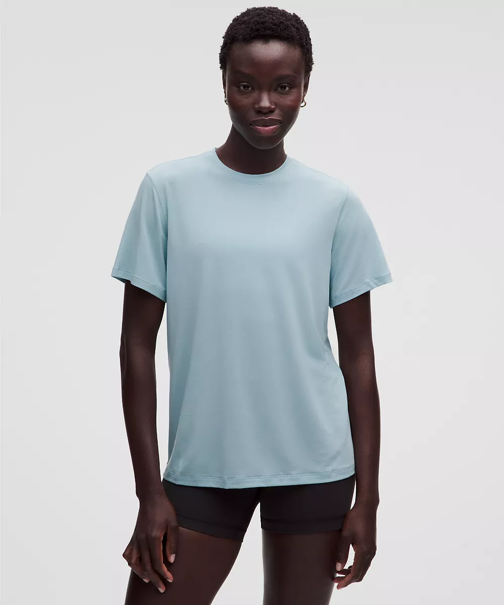 Chemise d'entraînement en jersey manches courtes — Seafoam, view 1