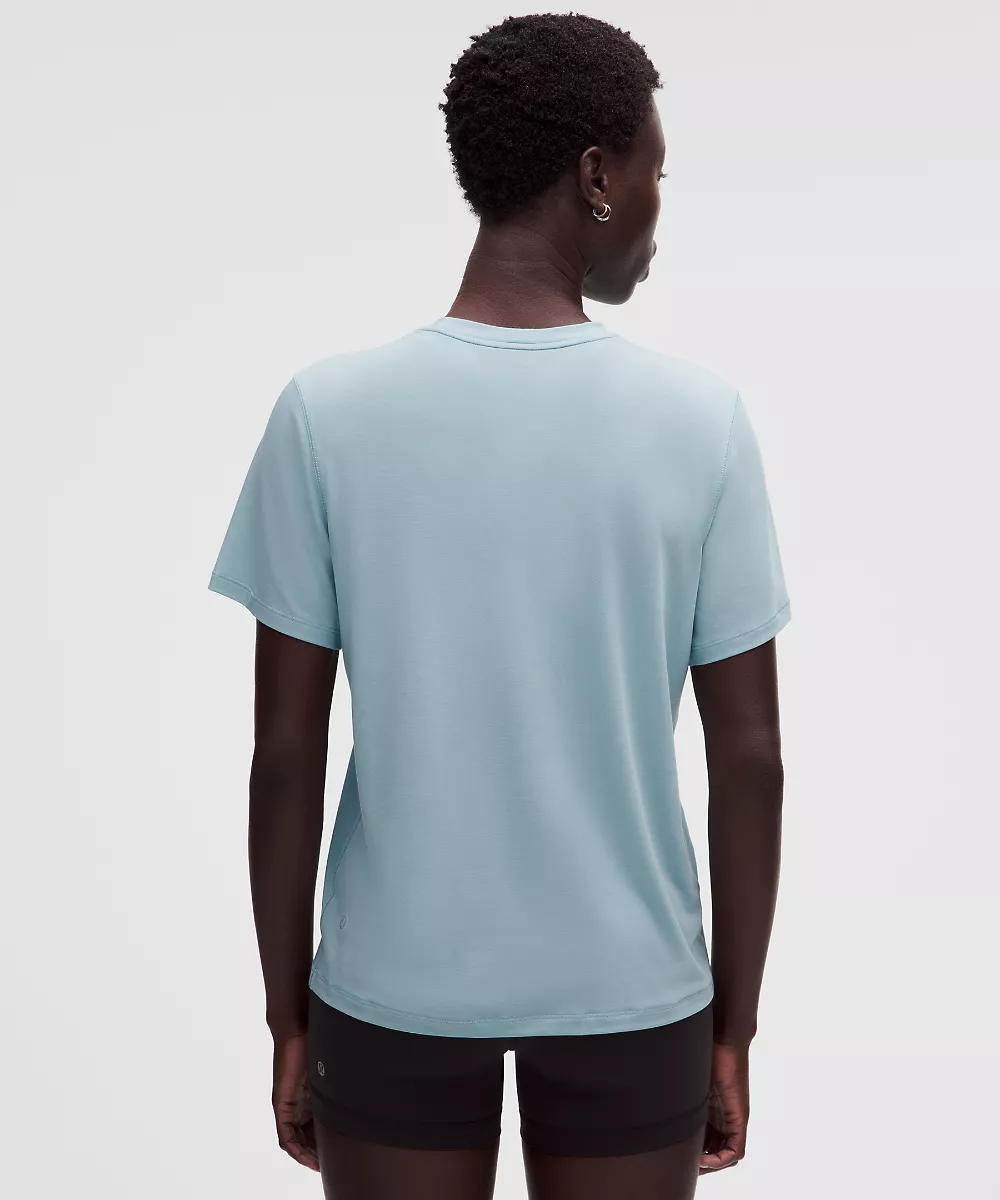 Chemise d'entraînement en jersey manches courtes — Seafoam, view 3