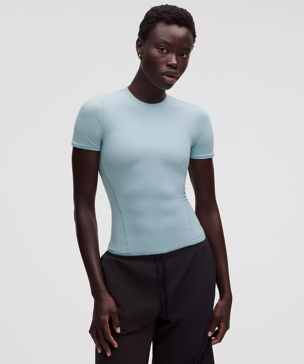 Chemise col rond longueur hanches Nulu ultra-douce Wundermost — Seafoam, view 1