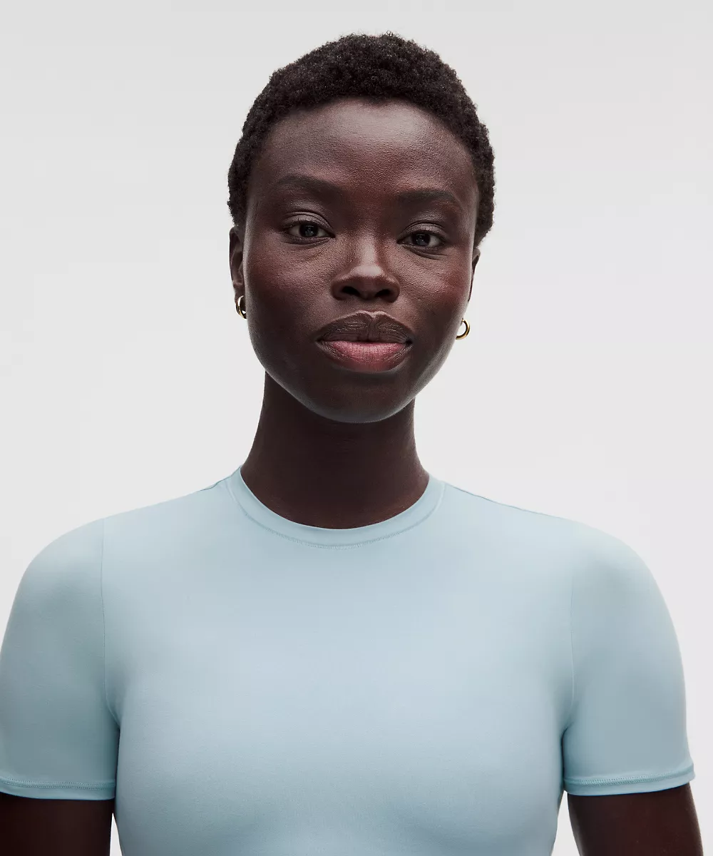Chemise col rond longueur hanches Nulu ultra-douce Wundermost — Seafoam, view 4