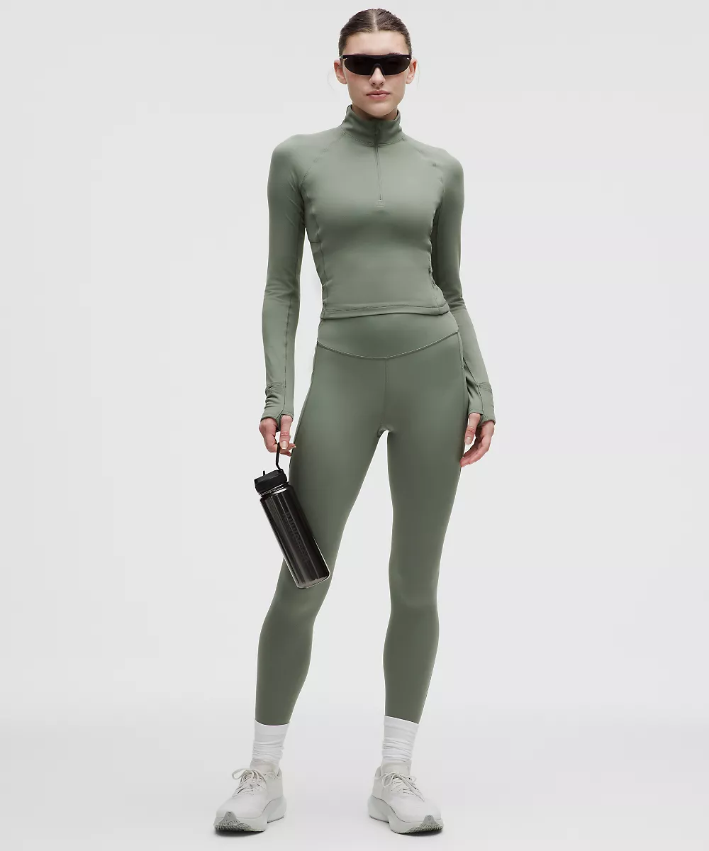 It's Rulu sweat court demi-zip *Updated — Willow Leaf, view 2