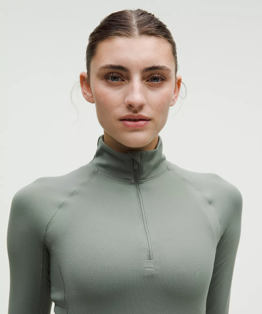 It's Rulu sweat court demi-zip *Updated — Willow Leaf, view 4