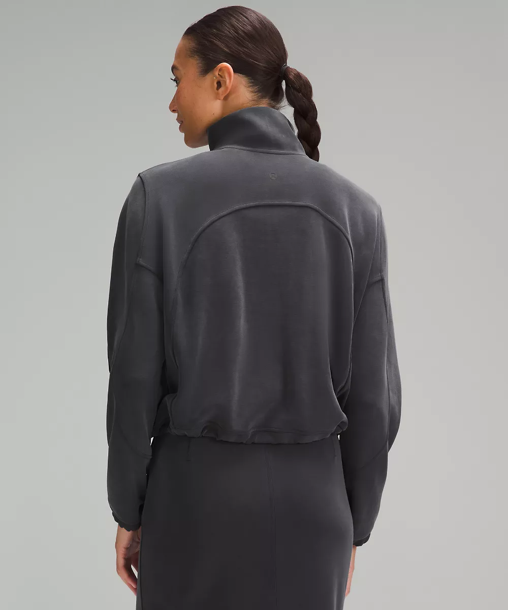 Haut demi-zip Softstreme brossé — Black, view 3