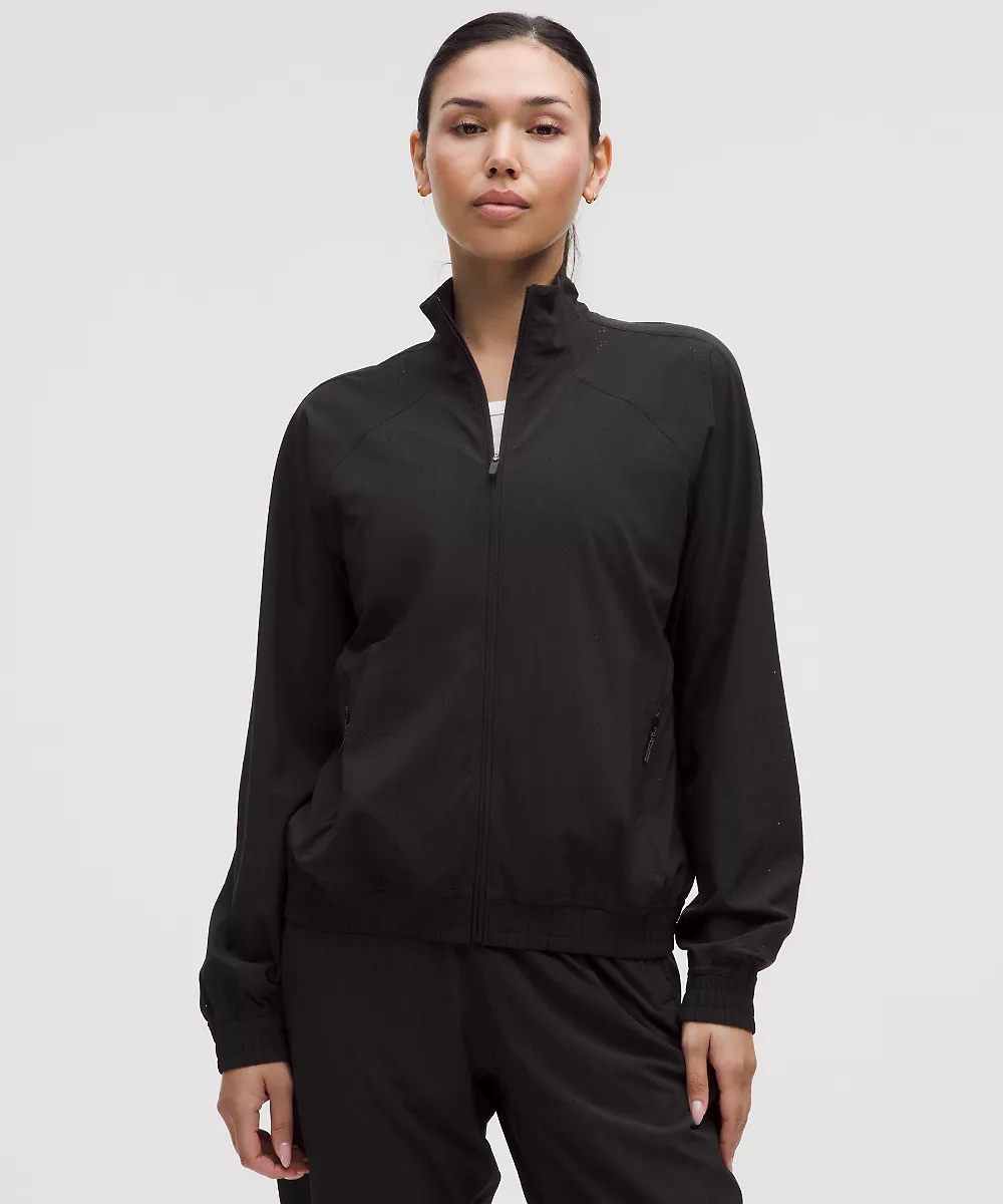 Veste de survêtement perforée Adapted State — Black, view 1