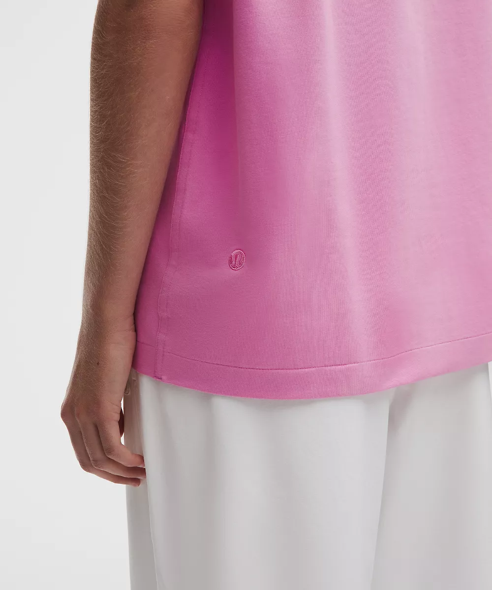 T-shirt col rond en coton bio All Yours — Sweet Sorbet, view 5