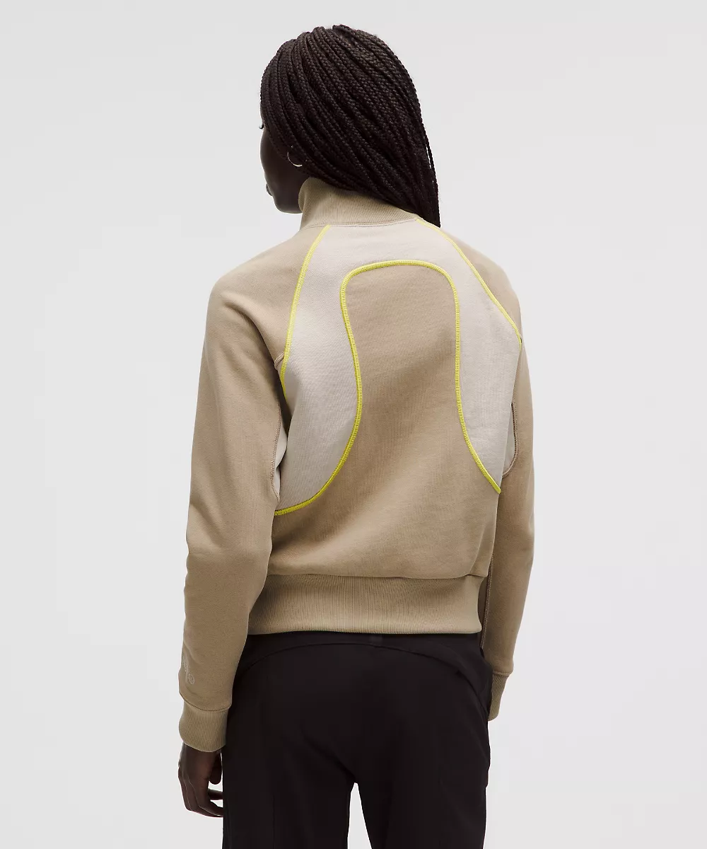 Veste zippée intégrale en molleton épais *SLNSH Collection — Sheer Oak/Mojave Tan, view 3