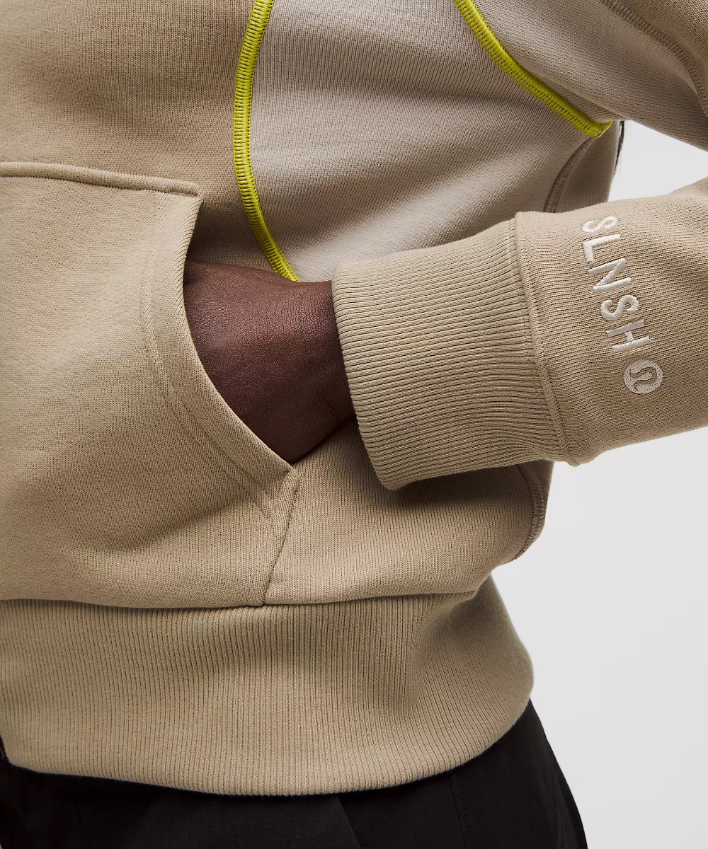 Veste zippée intégrale en molleton épais *SLNSH Collection — Sheer Oak/Mojave Tan, view 5