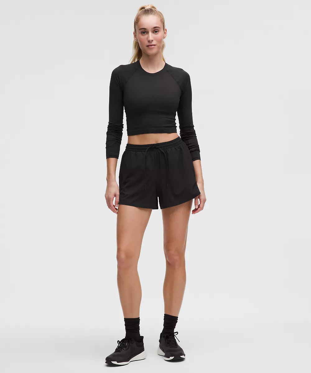 Chemise Swiftly Tech courte manches longues 2.0 — Black/Black, view 2