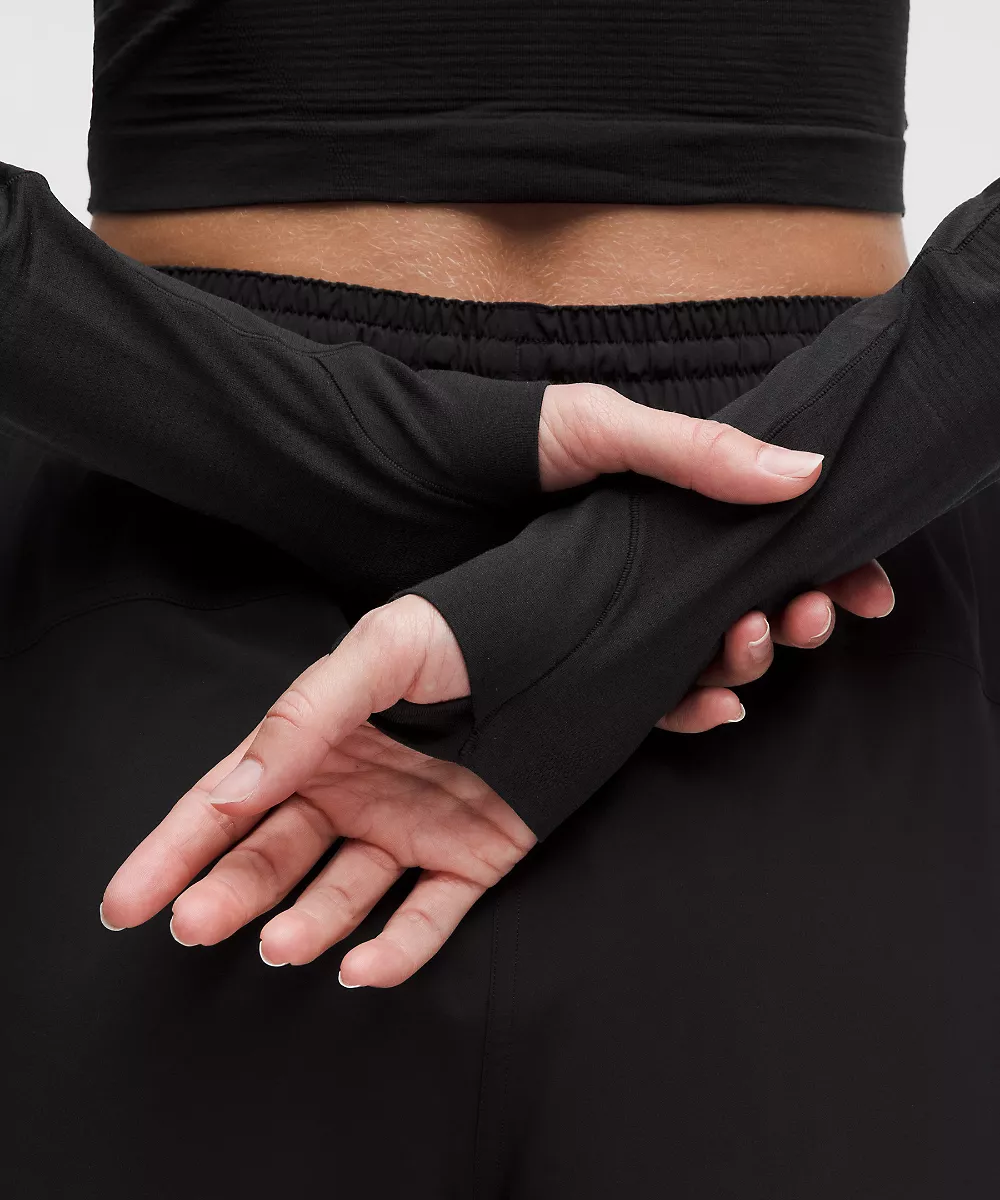 Chemise Swiftly Tech courte manches longues 2.0 — Black/Black, view 5