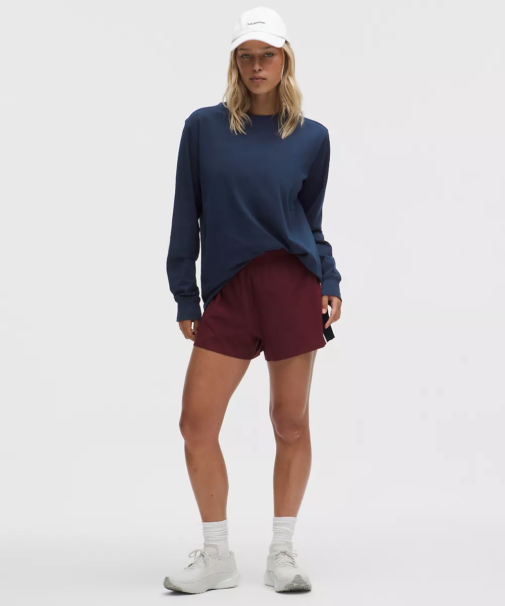 Chemise manches longues en coton bio All Yours — True Navy, view 2