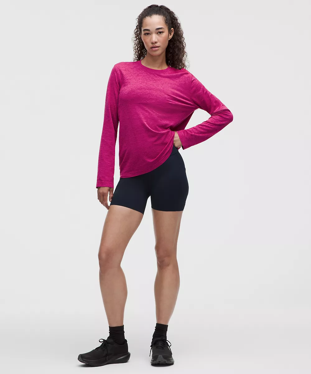 Chemise Swiftly décontractée manches longues longueur hanches *Coupe revisitée — Raspberry Rave/Flamingo Fun Tone, view 2