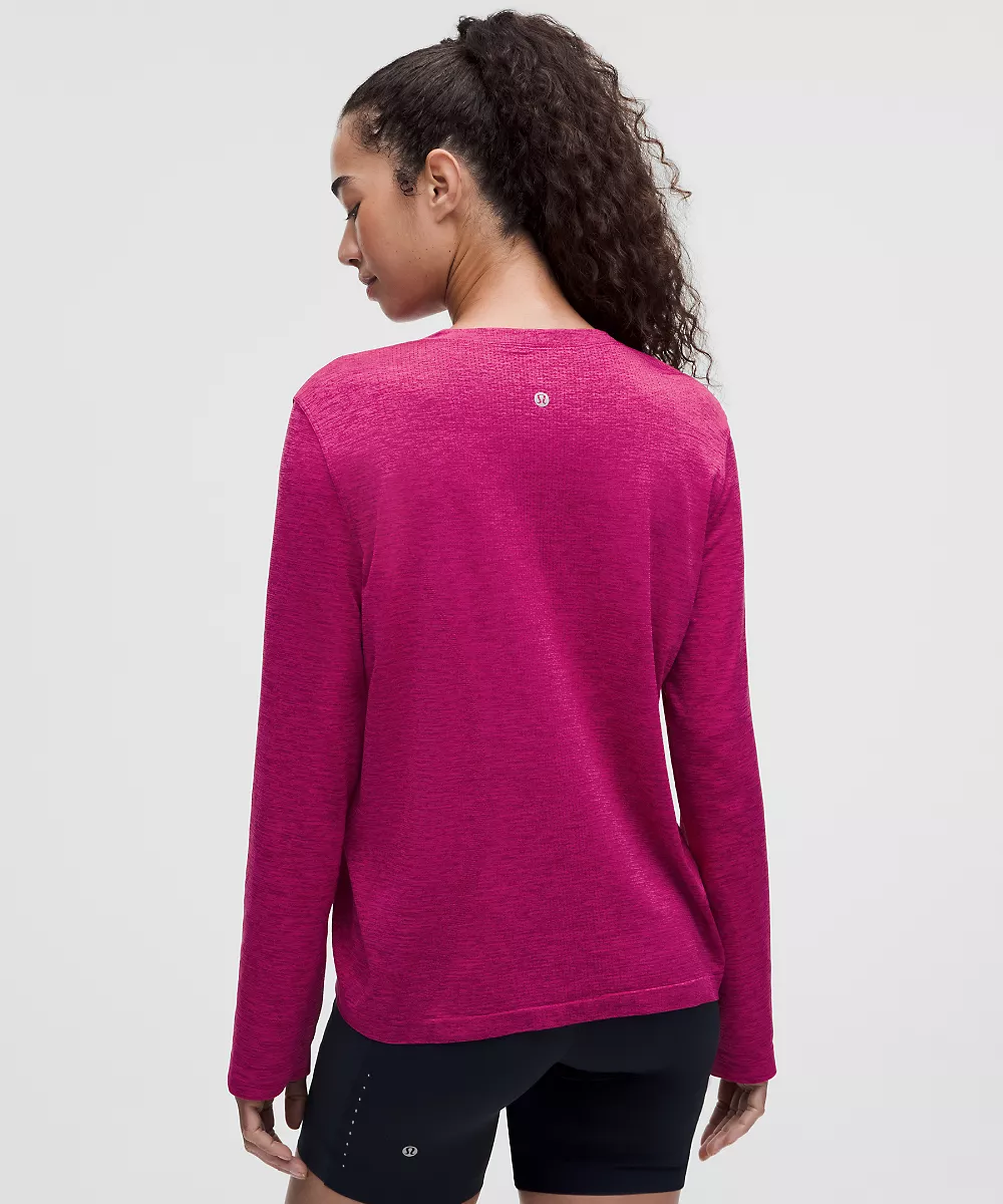 Chemise Swiftly décontractée manches longues longueur hanches *Coupe revisitée — Raspberry Rave/Flamingo Fun Tone, view 3
