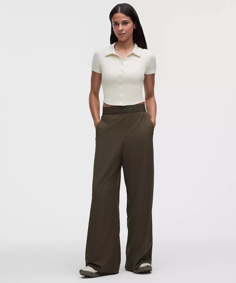 Chemise manches courtes boutonnée à col — Light Ivory, view 2