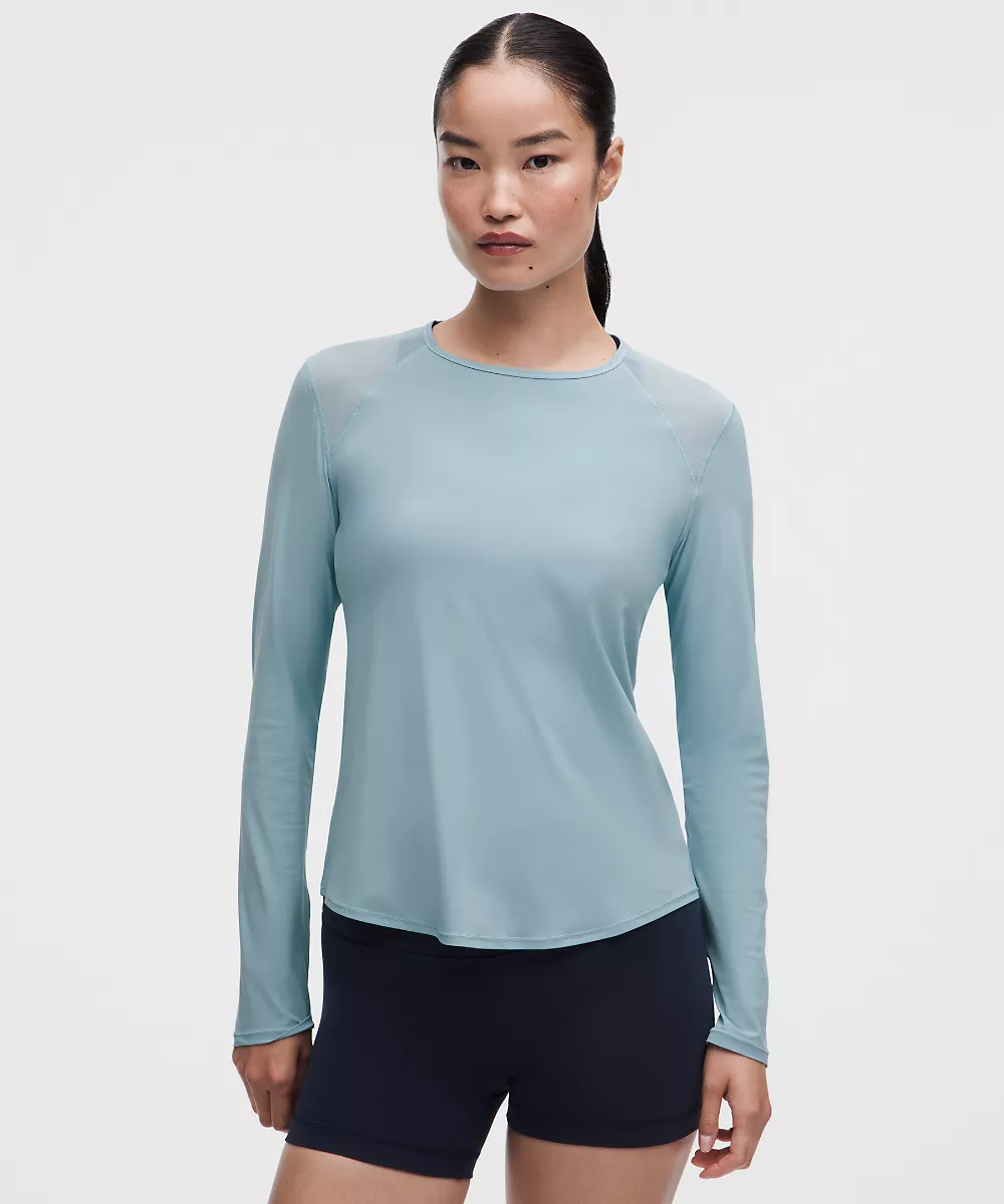 Chemise manches longues Sculpt — Seafoam, view 1