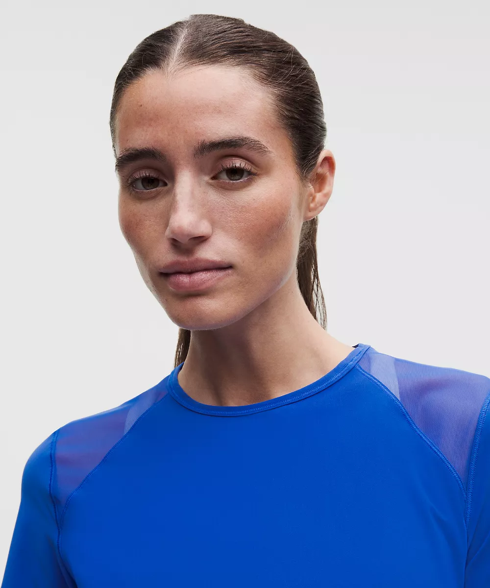 Chemise manches courtes Sculpt — Beach Ball Blue, view 4