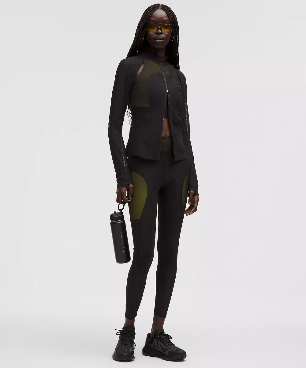 Veste zippée Define en mesh *SLNSH Collection — Black/Yellow Serpentine, view 2