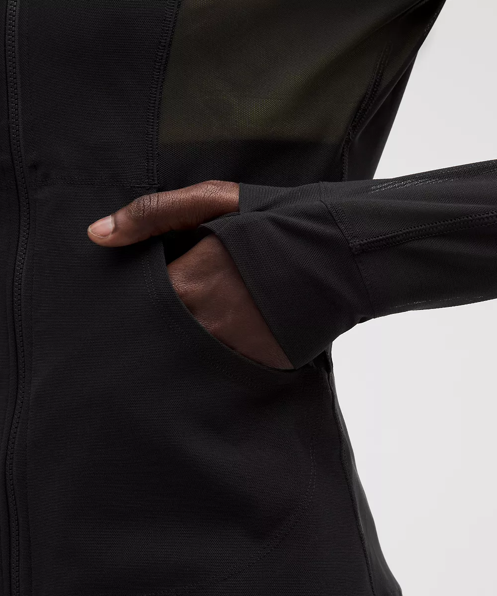 Veste zippée Define en mesh *SLNSH Collection — Black/Yellow Serpentine, view 5