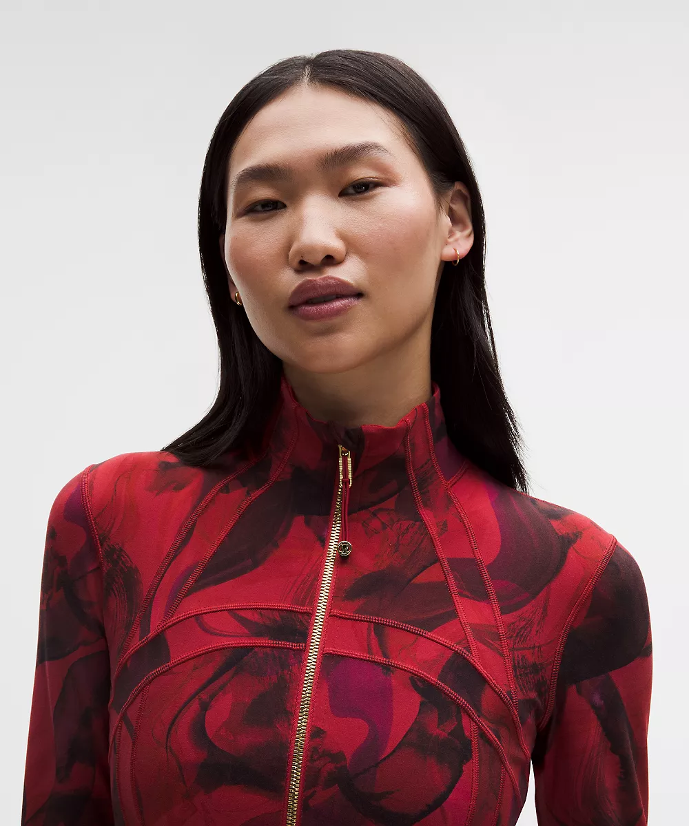 Nouvel An lunaire Define veste courte *Nulu — Lunar Plumes Red Multi, view 4