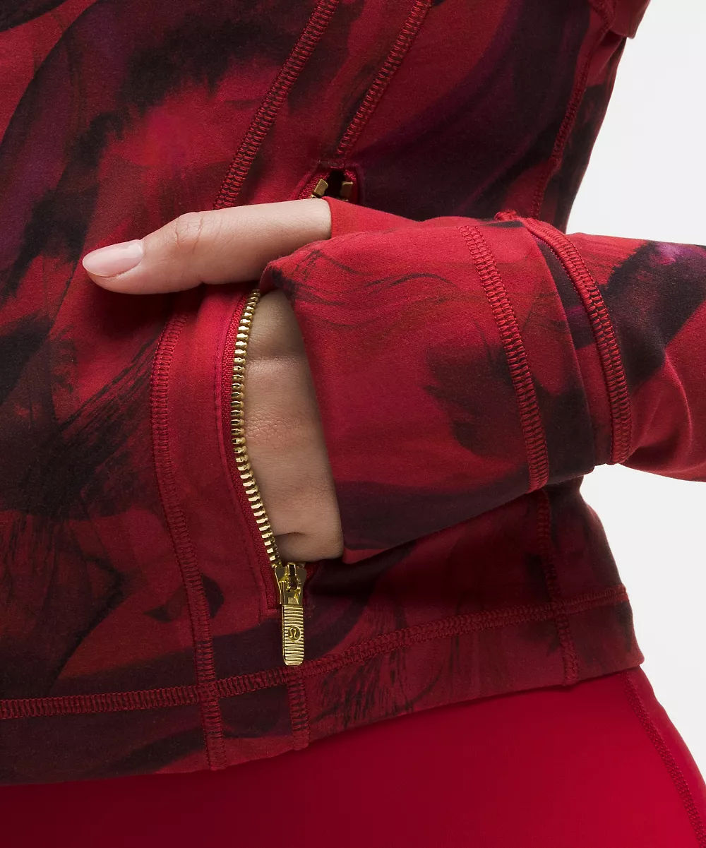 Nouvel An lunaire Define veste courte *Nulu — Lunar Plumes Red Multi, view 5