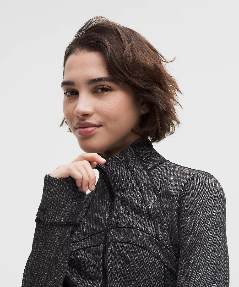 Veste courte Define *Chevrons — Heathered Herringbone Heathered Deep Coal Black, view 4
