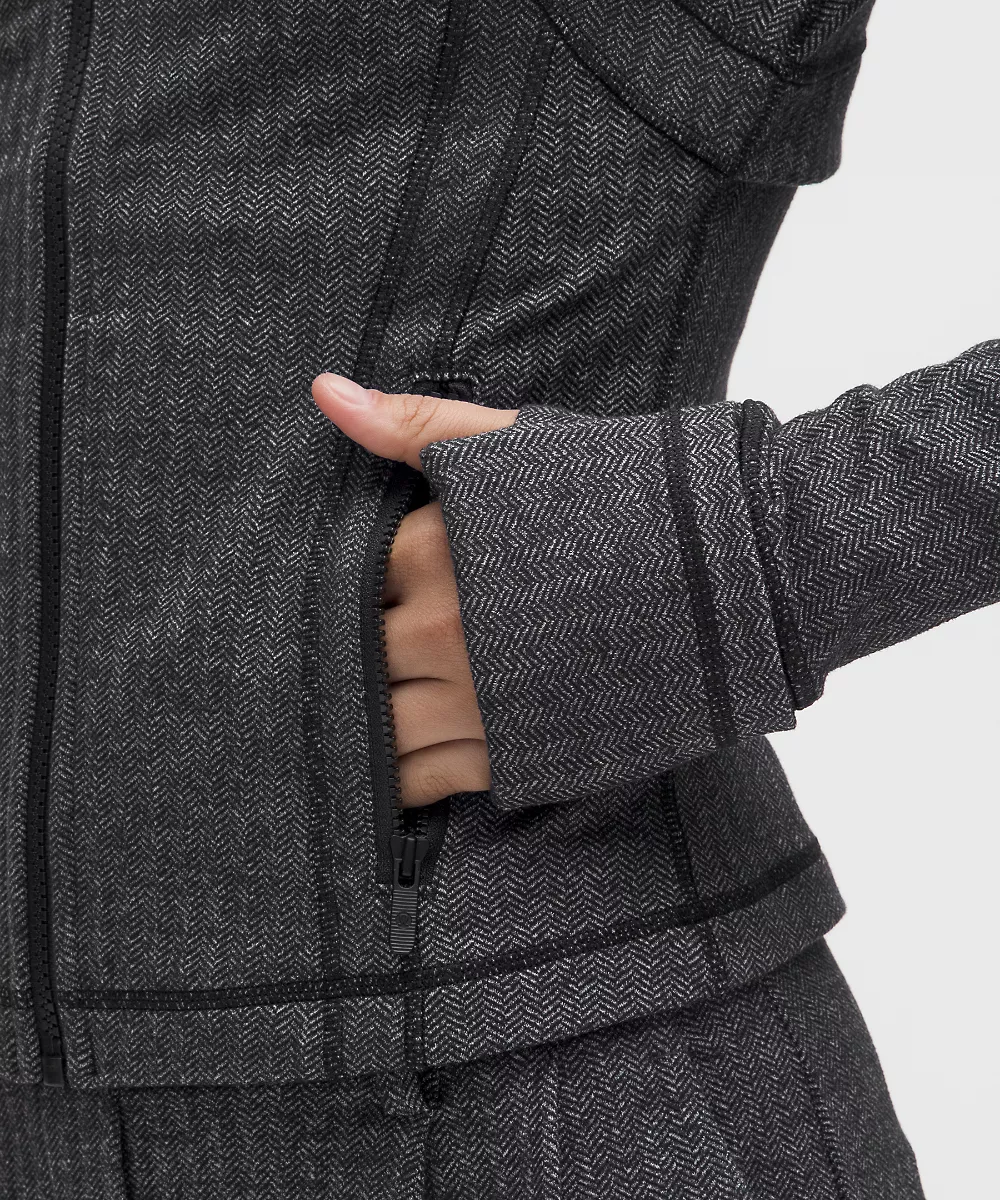 Veste courte Define *Chevrons — Heathered Herringbone Heathered Deep Coal Black, view 5