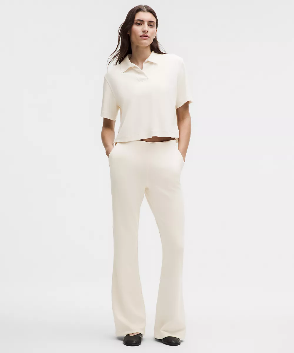 Polo Softstreme piqué — Light Ivory, view 2