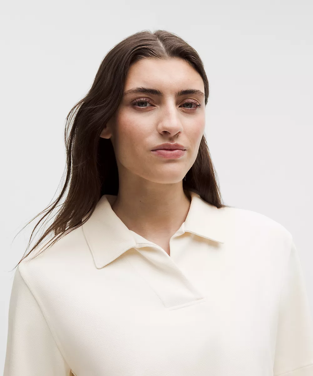 Polo Softstreme piqué — Light Ivory, view 4