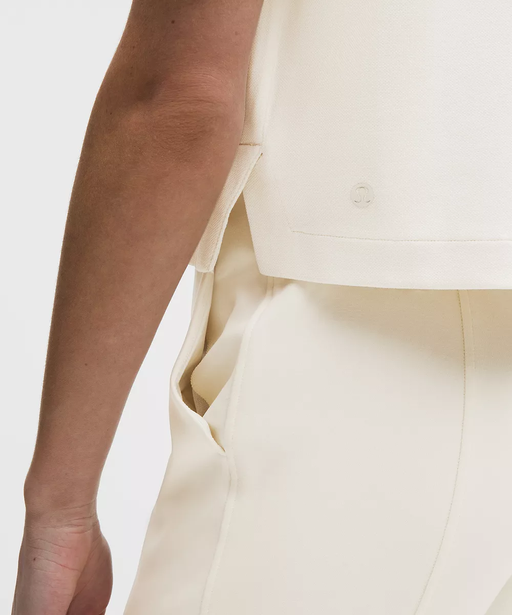 Polo Softstreme piqué — Light Ivory, view 5
