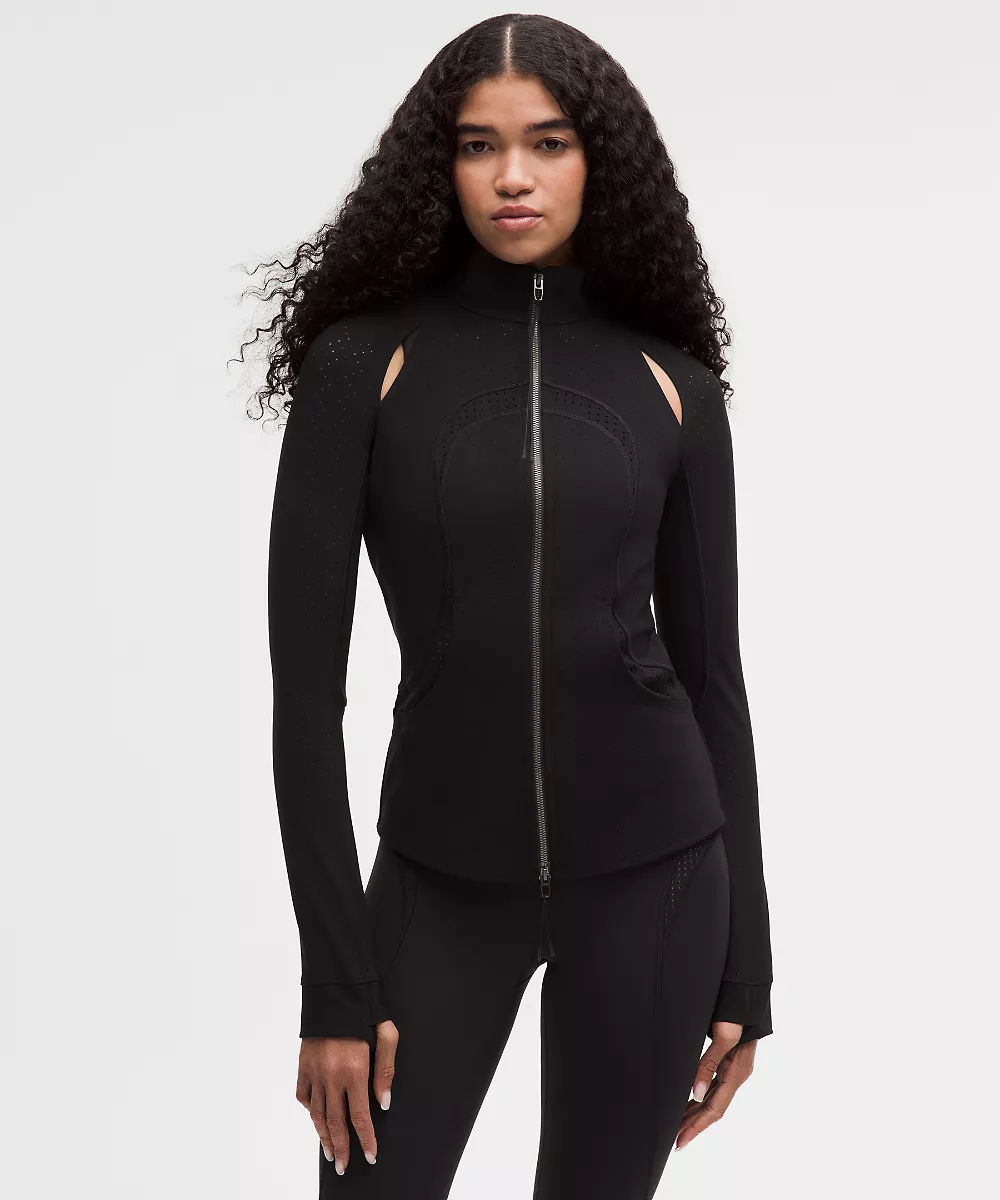 Veste Define perforée femme *SLNSH Collection — Black, view 1