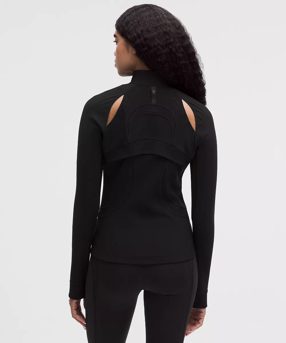 Veste Define perforée femme *SLNSH Collection — Black, view 3