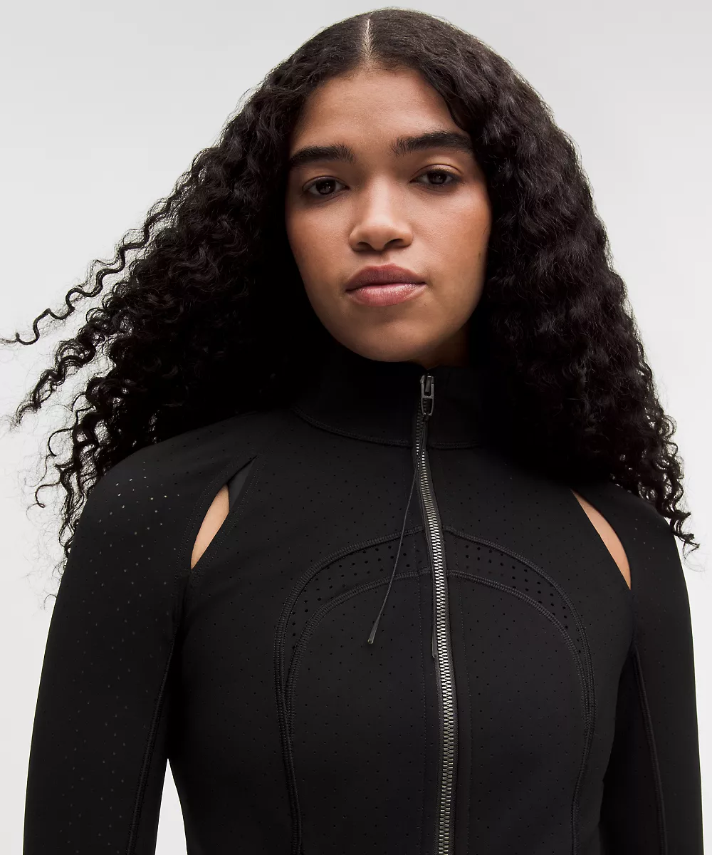 Veste Define perforée femme *SLNSH Collection — Black, view 4