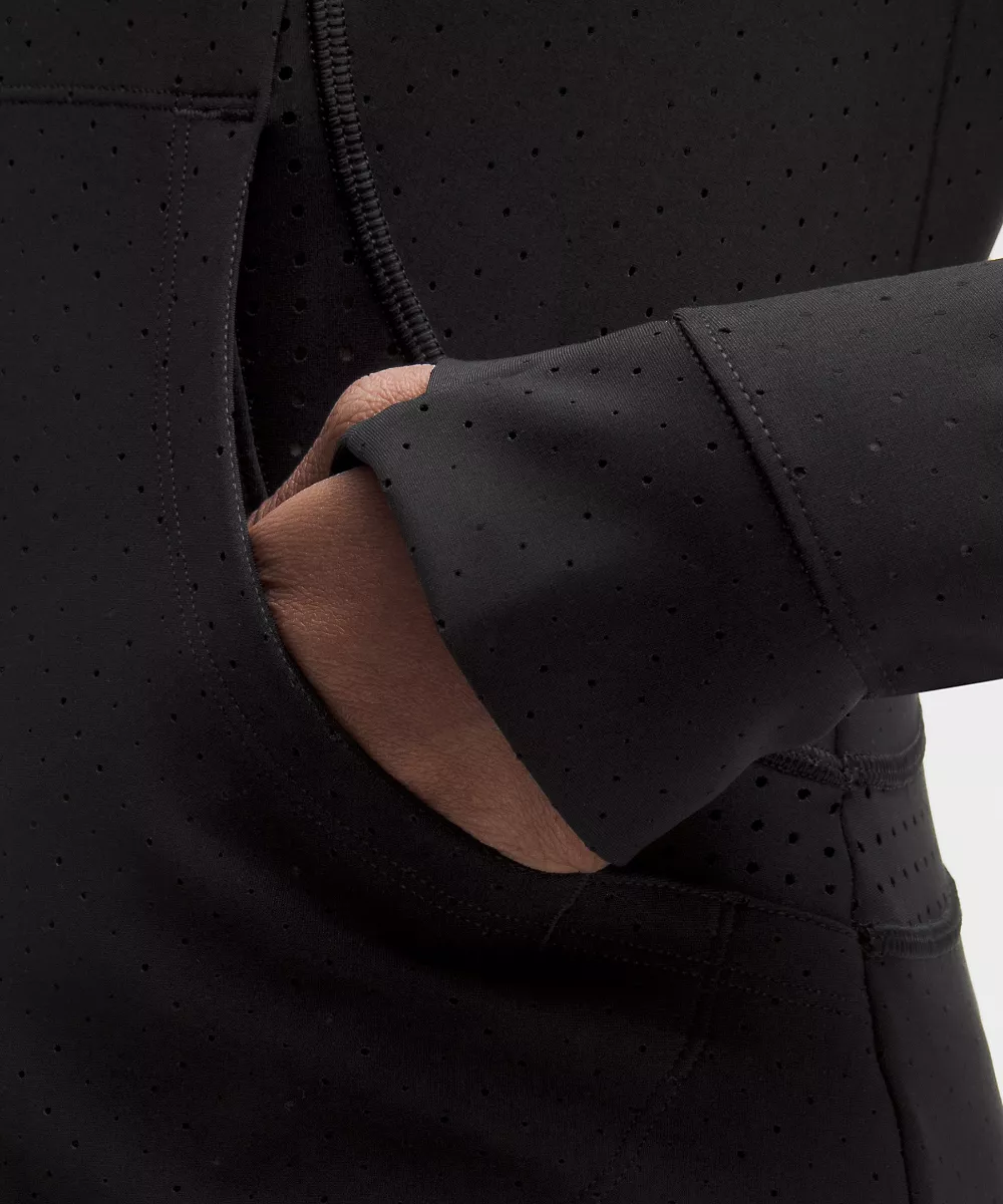 Veste Define perforée femme *SLNSH Collection — Black, view 5
