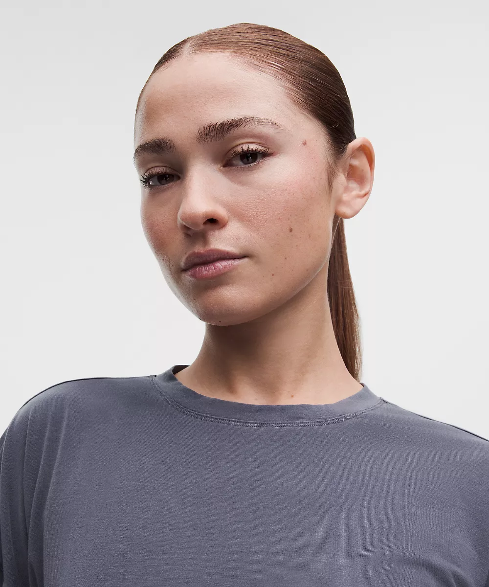 Chemise EasySet coupe décontractée manches longues *Délavée — Dilute Wash True Navy, view 4