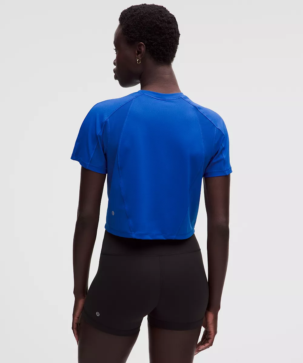 Chemise d'entraînement à panneaux en mesh manches courtes — Beach Ball Blue, view 3