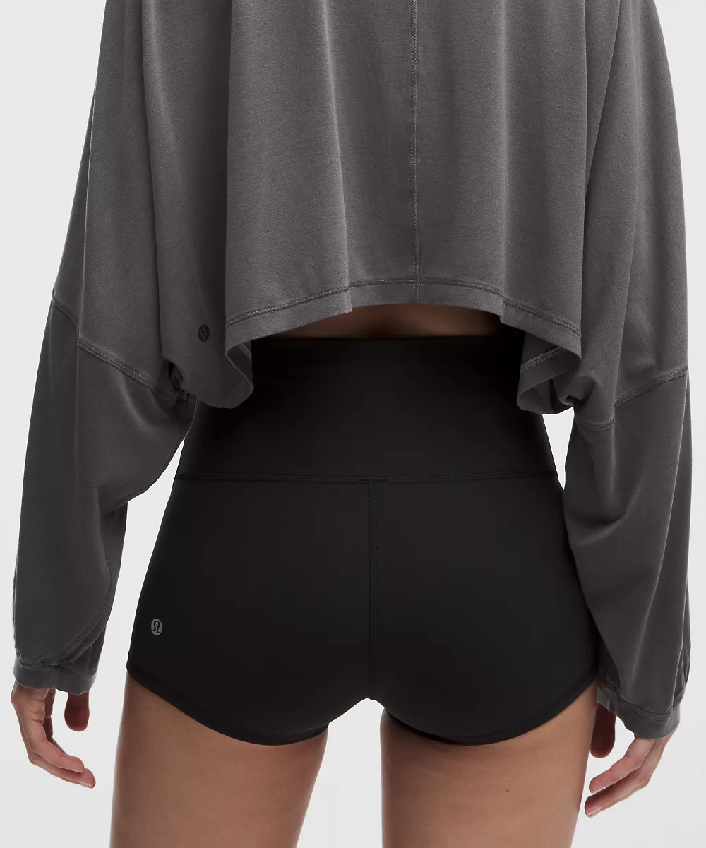 Chemise courte EasySet coupe décontractée manches longues — Dilute Wash Graphite Grey, view 5