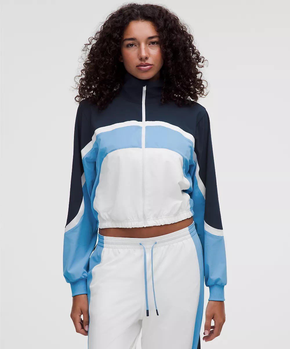 Veste de tennis Court Champ anti-UV — White/Ocean Wave/Club Blue, view 1