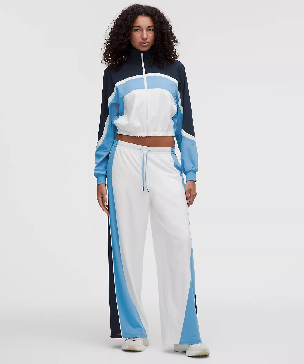 Veste de tennis Court Champ anti-UV — White/Ocean Wave/Club Blue, view 2