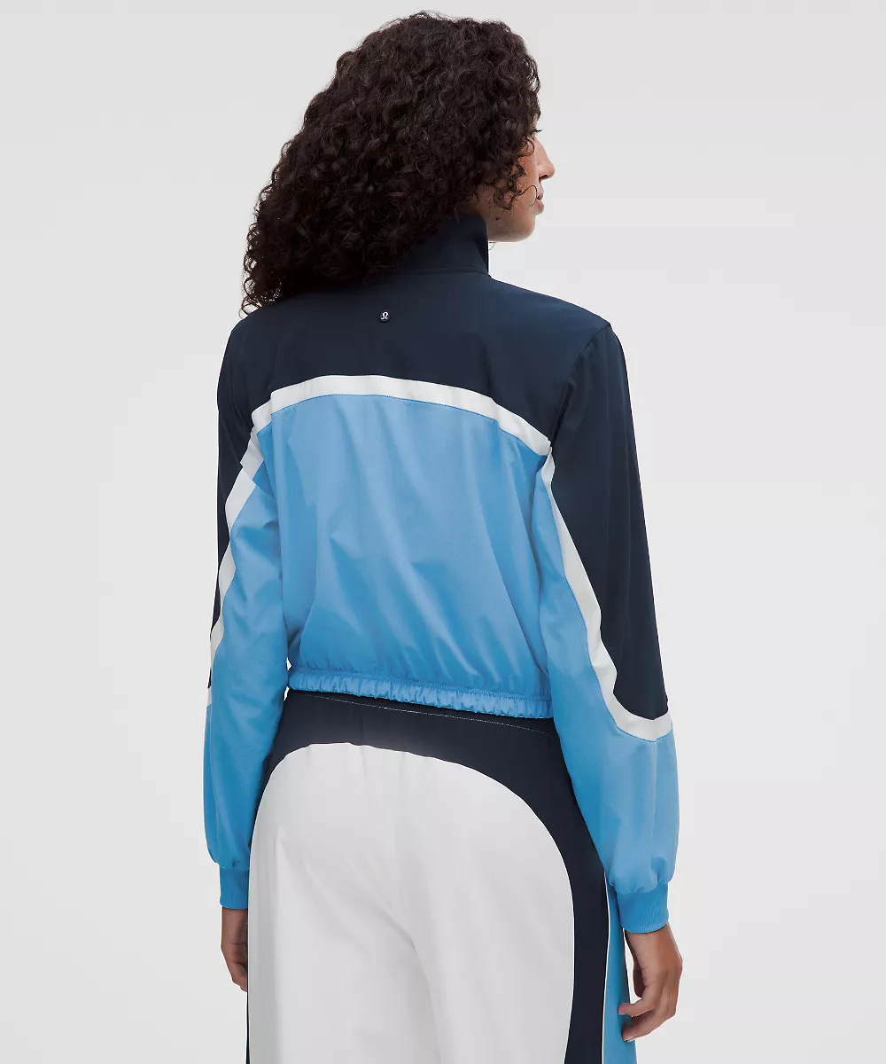 Veste de tennis Court Champ anti-UV — White/Ocean Wave/Club Blue, view 3