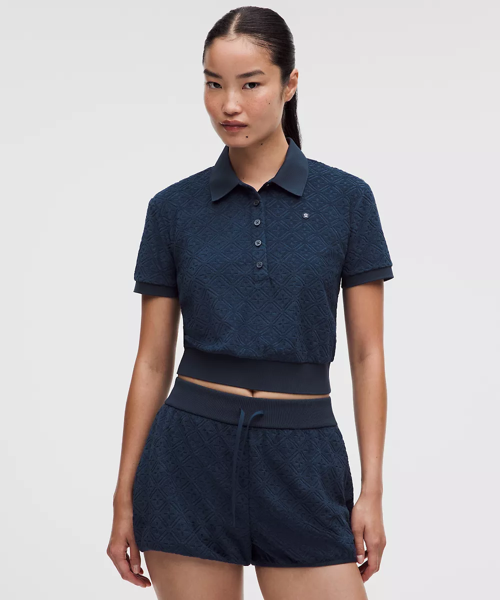 Polo de tennis Ace Advantage en éponge — Diamond Drop Club Blue, view 1