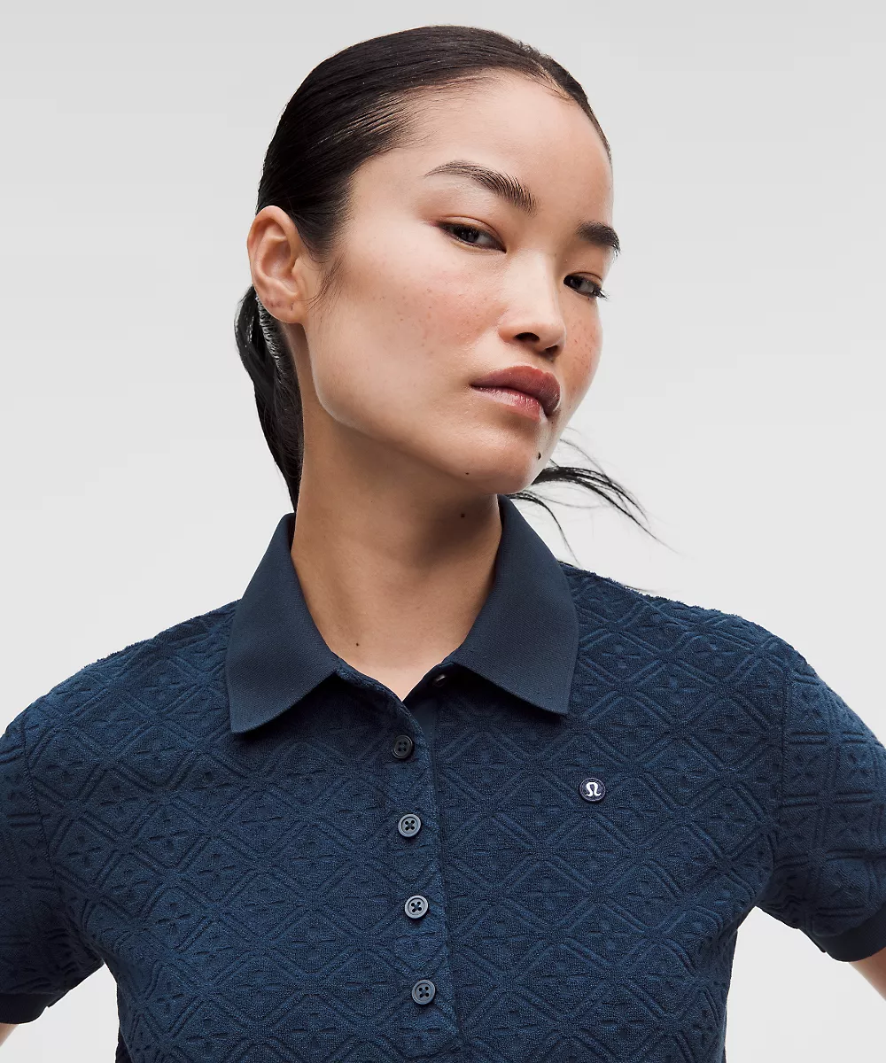 Polo de tennis Ace Advantage en éponge — Diamond Drop Club Blue, view 4